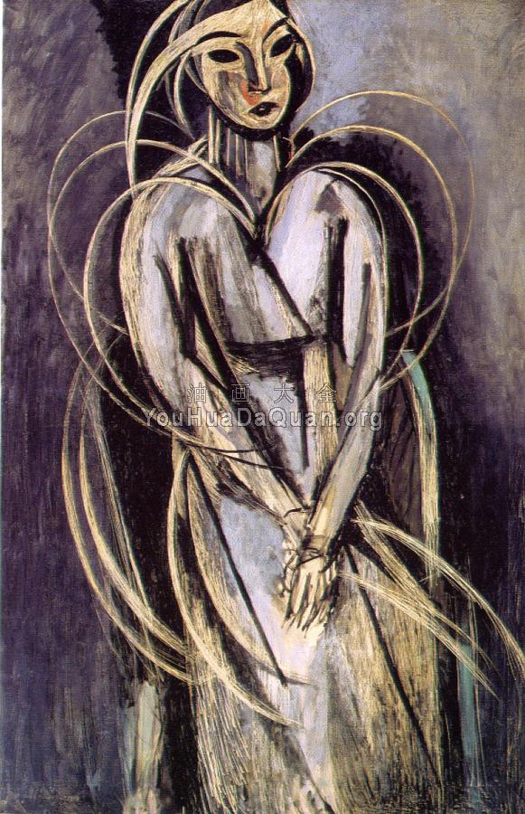 伊冯兰德小姐的肖像 - 亨利·马蒂斯